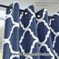 Melodieux Marokkanischer modischer Verdunkelungsvorhang mit Ösen, für Wohnzimmer, Schlafzimmer, 132,1 x 213,4 cm (B x L), Marineblau, 1 Stück