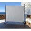 QUICK STAR Paravent Outdoor Wetterfest 180 x 178 cm Weiß | Raumteiler Stellwand Innen | Garten & Balkon Sichtschutz Blickdicht