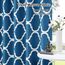 Melodieux Marokkanische breite Vorhänge, Raumverdunkelung, Verdunkelungsvorhang für extra breite Fenster, Terrassenschiebetür, Glastür, 1 Vorhangschal, 254 x 213 cm, Königsblau