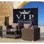 QUICK STAR Paravent Outdoor Wetterfest 180 x 178 cm VIP Lounge | Raumteiler Stellwand Innen | Garten & Balkon Sichtschutz Blickdicht
