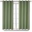 BGment Raumverdunkelungsvorhänge, 137 cm lang – Ösen, wärmeisolierte Vorhänge, Fensterbehandlungsvorhänge für Schlafzimmer, 2 Paneele, 132 x 137 cm, grasgrün