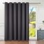 BGment Fashion Schiebetürvorhang, Breite Thermo-Verdunkelungsvorhänge, Raumverdunkelung, Raumteiler, Fenstervorhang, 1 Panel, Dunkelgrau, 244 cm Länge x 305 cm Breite