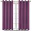 BGment Raumverdunkelungsvorhänge, 137 cm lang, mit Ösen, wärmeisoliert, Fensterbehandlungsvorhänge für Schlafzimmer, 2 Paneele, 132 x 137 cm, Auberginenviolett