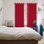 BGment Raumverdunkelungsvorhänge 160 cm lang – Ösen wärmeisolierte Vorhänge für Schlafzimmer, 2 Paneele, 178 x 160 cm, Rot