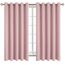 BGment Raumverdunkelungsvorhänge 160 cm lang – Ösen, wärmeisoliert, Fensterbehandlungsvorhänge für Schlafzimmer, 2 Paneele, 178 x 160 cm, Babyrosa