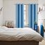 BGment Raumverdunkelungsvorhänge 160 cm lang – Ösen wärmeisolierte Vorhänge für Schlafzimmer, 2 Paneele, 107 x 160 cm, Himmelblau