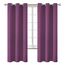 BGment Raumverdunkelungsvorhänge, 183 cm lang, mit Ösen, wärmeisoliert, Fensterbehandlungsvorhänge für Schlafzimmer, 2 Paneele, 106,7 x 183,9 cm, Aubergine, Lila