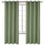 BGment Raumverdunkelungsvorhänge 183 cm lang – Ösen, wärmeisolierte Vorhänge, Fensterbehandlungsvorhänge für Schlafzimmer, 2 Paneele, 132 x 183 cm, grasgrün