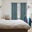 BGment Raumverdunkelungsvorhänge, 183 cm lang, mit Ösen, wärmeisolierte Vorhänge, Fensterbehandlungsvorhänge für Schlafzimmer, 2 Paneele, 132 x 183 cm, Steinblau