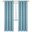 BGment Raumverdunkelungsvorhänge, 213,3 cm lang, mit Ösen, wärmeisolierte Vorhänge, Fensterbehandlungsvorhänge für Schlafzimmer, 2 Paneele, 132 x 213 cm, Graublau