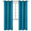 BGment Verdunkelungsvorhänge - Ösen Thermoisolierte Raumverdunkelung Schlafzimmer und Wohnzimmer Vorhänge, Set mit 2 Paneelen (106,7 x 213,3 cm, Pfauenblau)