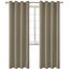 BGment Raumverdunkelungsvorhänge, 213,3 cm lang, mit Ösen, wärmeisolierte Vorhänge, Fensterbehandlungsvorhänge für Schlafzimmer, 2 Paneele, 132 x 213 cm, Kakao
