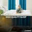 BGment Verdunkelungsvorhänge - Ösen Thermoisolierte Raumverdunkelung Schlafzimmer und Wohnzimmer Vorhänge, Set mit 2 Paneelen (106,7 x 213,3 cm, Pfauenblau)