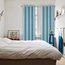 BGment Raumverdunkelungsvorhänge, 213,3 cm lang, mit Ösen, wärmeisolierte Vorhänge, Fensterbehandlungsvorhänge für Schlafzimmer, 2 Paneele, 132 x 213 cm, Graublau