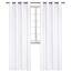 BGment Raumverdunkelungsvorhänge 244 cm lang – Ösen, wärmeisoliert, Fensterbehandlungsvorhänge für Schlafzimmer, 2 Paneele, 132 x 249 cm, reines Weiß