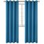 BGment Verdunkelungsvorhänge – Ösen, wärmeisoliert, für Schlafzimmer und Wohnzimmer, 2 Stück (132 x 244 cm), Stahlblau