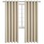 BGment Raumverdunkelungsvorhänge 213 cm lang – Ösen, wärmeisoliert, Fensterbehandlungsvorhänge für Schlafzimmer, 2 Paneele, 178 x 213 cm, Beige