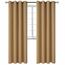 BGment Verdunklungsvorhänge für Schlafzimmer – Thermoisolierte Raumverdunkelungsvorhänge für Wohnzimmer, Set von 2 Paneelen (132 x 244 cm, Khaki)