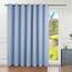BGment modischer Schiebetürvorhang, breit, Thermo-Verdunkelungsvorhänge, Raumteiler, Fenstervorhang, 1 Panel, Spa-Blau, 254 x 244 cm (L x B)