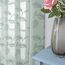 BGment Durchsichtige Vorhänge mit Blättern, bestickt, 213 cm lang, lichtfilterndes Muster, Blumenmuster, halbtransparent, Voile, Fenstervorhänge für Wohnzimmer/Schlafzimmer, Frühlingsdekoration, 2