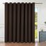 BGment modischer Schiebetürvorhang, breit, thermische Verdunkelungsvorhänge, Raumverdunkelung, Raumteiler, Fenstervorhang, 1 Panel, Braun, 244 cm Länge x 457 cm Breite