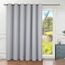 BGment Modischer Schiebetürvorhang 305,8 x 244,8 cm, breit, Thermo-Verdunkelungsvorhänge, Raumteiler, Fenstervorhang, 1 Paneel, Hellgrau, 244 cm Länge x Breite 308 cm