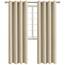 BGment Raumverdunkelungsvorhänge, 308 cm lang – Ösen, wärmeisolierte Vorhänge, Fensterbehandlungsvorhänge für Schlafzimmer, 2 Paneele, 132 x 308 cm, Beige