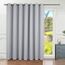 BGment Modischer Schiebetürvorhang 254,4 x 244,8 cm, breit, Thermo-Verdunkelungsvorhänge, Raumteiler, Fenstervorhang, 1 Paneel, Hellgrau, 244 cm Länge x Breite 254 cm