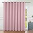 BGment modischer Schiebetürvorhang, Breite Thermo-Verdunkelungsvorhänge, Raumteiler, Fenstervorhang, 1 Panel, Rosa, Länge 244 cm x Breite 457 cm