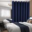 BGment Modischer Schiebetürvorhang 254,4 x 274,4 cm, breit, Thermo-Verdunkelungsvorhänge, Raumteiler, Fenstervorhang, 1 Paneel, Marineblau, 274 cm Länge x Breite 250 cm