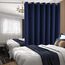 BGment Sichtschutz Raumteiler Vorhang für Schlafzimmer, breiter zum Schieben von Glastür, Ösen, wärmeisoliert, Verdunklungsvorhang Wohnzimmer, 1 Paneel 2,5 m breit x 2,1 hoch, Marineblau