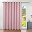 BGment Raumteiler-Vorhang, 305 cm lang, breiter Raumverdunkelungsvorhang für Kinderzimmer, Privatsphäre, isoliert, Ösen, Raumtrenner, Vorhang, 1 Panel, 254 x 305 cm, Rosa