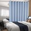 BGment Modischer Schiebetürvorhang, 45,7 x 244,8 cm, breit, Thermo-Verdunkelungsvorhänge, Raumteiler, Fenstervorhang, 1 Panel, Spa-Blau, 244 cm Länge x Breite 457 cm