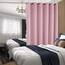BGment Raumverdunkelungsvorhang für Schiebetür, breiter Verdunkelungsvorhang für Wohnzimmer, 244 cm Länge, Wärmedämmung, Privatsphäre, schalldicht, Fenstervorhang für Schlafzimmer, Rosa, 1 Panel, 305