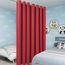 Bonzer Extra breiter Raumteiler-Verdunkelungsvorhang, Absolute Privatsphäre, Raumverdunkelung, Ösenvorhänge für Wohnung, Studio, 244 x 380 cm (L x B), 1 Panel, Rot
