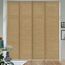 GoDear Design Verstellbare Schiebe-Panel-Schiene, vertikale Jalousien, 116,3 cm - 218,4 cm B x bis zu 243,8 cm H, ausziehbare Fensterrollos für Glas- und Schließtüren, zuschneidbare natürliche gewebte
