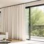 Raumteiler Vorhänge Flexible Deckenschienen Set Vorhangschiene Deckenhalterung Verdunkelungsvorhang für Wohnzimmer Schlafzimmer Deckenvorhangstange Sichtschutz Trennwände Paneele B180xH120 Beige Drape