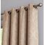 Linen Zone Vorhänge für Schlafzimmer, moderne Dekoration, verdunkelnd, gute Wahl als Schlafzimmer-Fenstervorhänge oder Verdunkelungsvorhänge, Braun, 1 Paar (Evelyn 54 x 63 cm, Taupe)