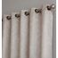 LinenZone Damast-Vorhang, extra breit, als Terrasse, Raumteiler oder Hintertürvorhänge, Beige (Evelyn 102 x 96 cm, Elfenbein)