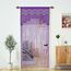 Makramee-Spitzen-Türvorhang für Türen, Raumteiler, Hippie-Fensterpaneel, Raumteiler, Wandschrank, Vorhänge für Schlafzimmer, Schrank, Türvorhänge, Dekorationen (35 x 200 cm, weiß), Violett, 2 Stück