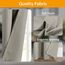 Raumteiler-Vorhänge, flexibles Deckenschienen-Set, Vorhangschiene, Deckenmontage, Verdunkelungsvorhang für Wohnzimmer, Schlafzimmer, Deckenvorhangstange, Sichtschutz, Trennwände, B 120 x H 96 cm