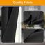 Raumteiler Vorhänge Flexible Deckenschienen Set Vorhangschiene Deckenhalterung Verdunkelungsvorhang für Wohnzimmer Schlafzimmer Deckenvorhangstange Sichtschutz Trennwände Paneele B120 x H108 Schwarz