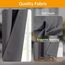 Raumteiler-Vorhänge, flexibles Deckenschienen-Set, Vorhangschiene, Deckenmontage, Verdunkelungsvorhang für Wohnzimmer, Schlafzimmer, Deckenvorhangstange, Sichtschutz-Trennwände, Paneele, B 100 x H 120
