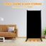 CHOSENM 3 Panel Folding Privacy Screens, 6 FT Tall Wall Divider with Metal Frame, Freistehender Raumteiler für Office Bedroom Study (3 Panel, Black)