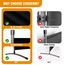 CHOSENM 3 Panel Folding Privacy Screens, 6 FT Tall Wall Divider with Metal Frame, Freistehender Raumteiler für Office Bedroom Study (3 Panel, Black)