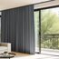 Raumteiler Vorhänge Flexible Deckenschienen Set Vorhangschiene Deckenhalterung Verdunkelungsvorhang für Schlafzimmer Wohnzimmer Deckenvorhangstange Sichtschutz Trennwände Paneele B100 x H84 Grau Drape