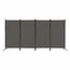 MAYOLIAH 4 Paneele Sichtschutz Raumteiler 1,8 m hoch, tragbarer Bürowandteiler für Zimmer, Trennwand 345,4 x 50,8 x 180,3 cm, Grau