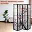 Schwarz 4 Panel Plum Blossom Screen Raumteiler