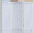 Roundhill Furniture Giyano Raumteiler, 4 Paneele, Weiß