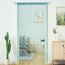 4 Stück Tür-Fadenvorhänge, Wohnzimmer-Trennwand, Schlafzimmer, Tür, hängende Hippie-Pailletten-Dekoration, Fransenvorhang, Schrank, Fenster, Wandpaneele, Küchenparty, Boho (blau, 99x200 cm)